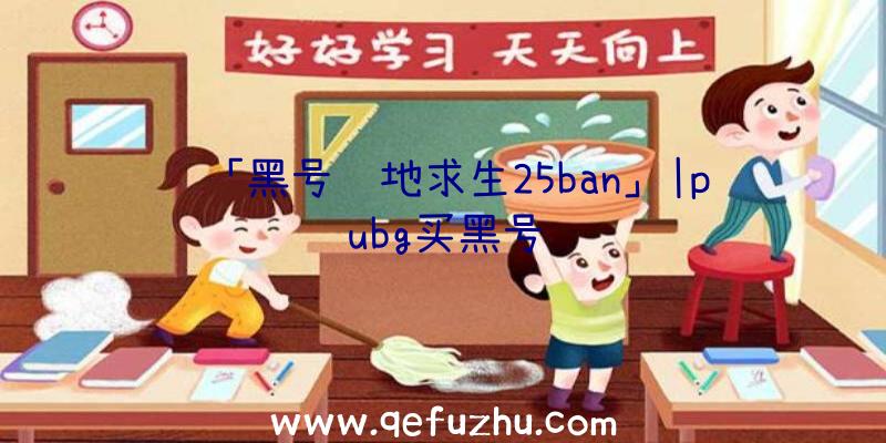 「黑号绝地求生25ban」|pubg买黑号